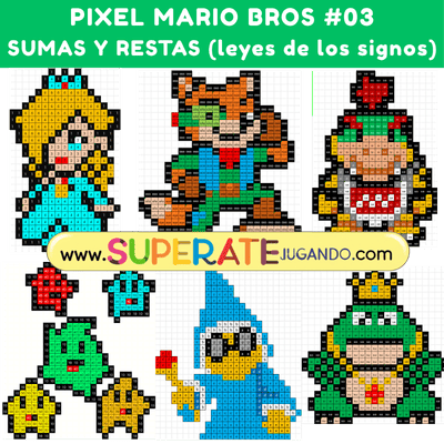Pixel Mario Bros 3 - Sumas y Restas SIGNOS